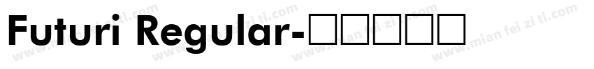 Futuri Regular字体转换